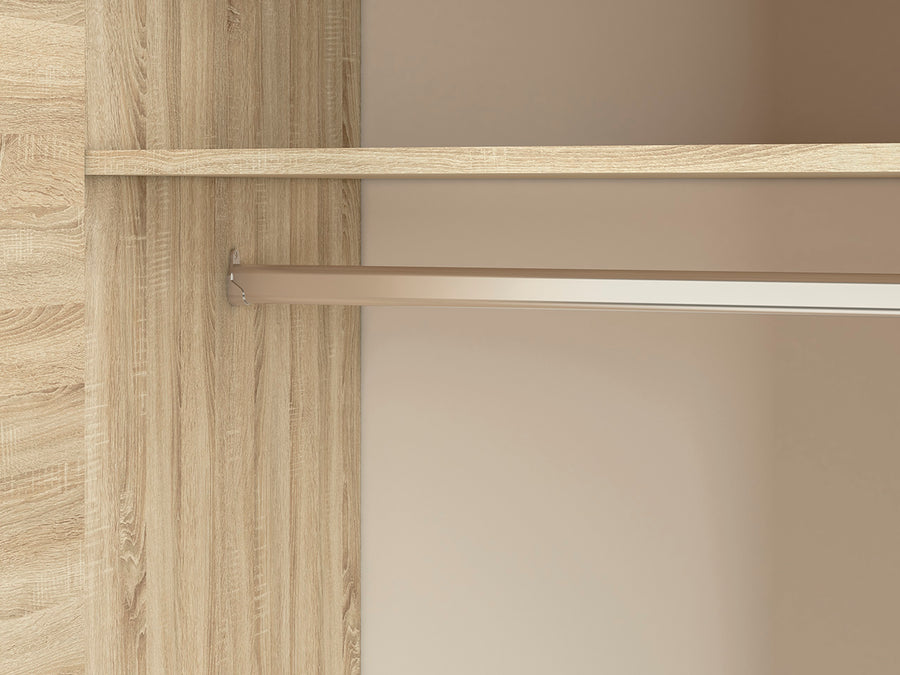 Kleiderschrank – AVO 01 – Moderner Dreitürenschrank mit Holzoptik