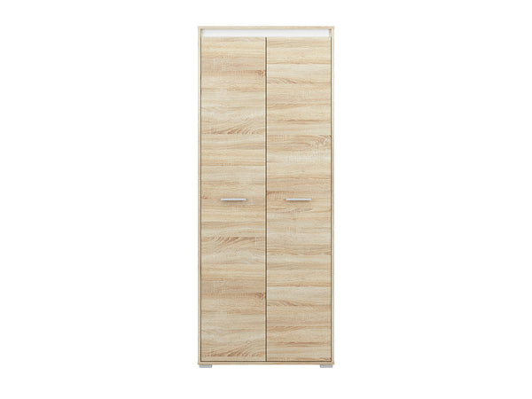 AVO 02 Kleiderschrank – 80 cm – Moderner Dreitürenschrank mit Holzoptik