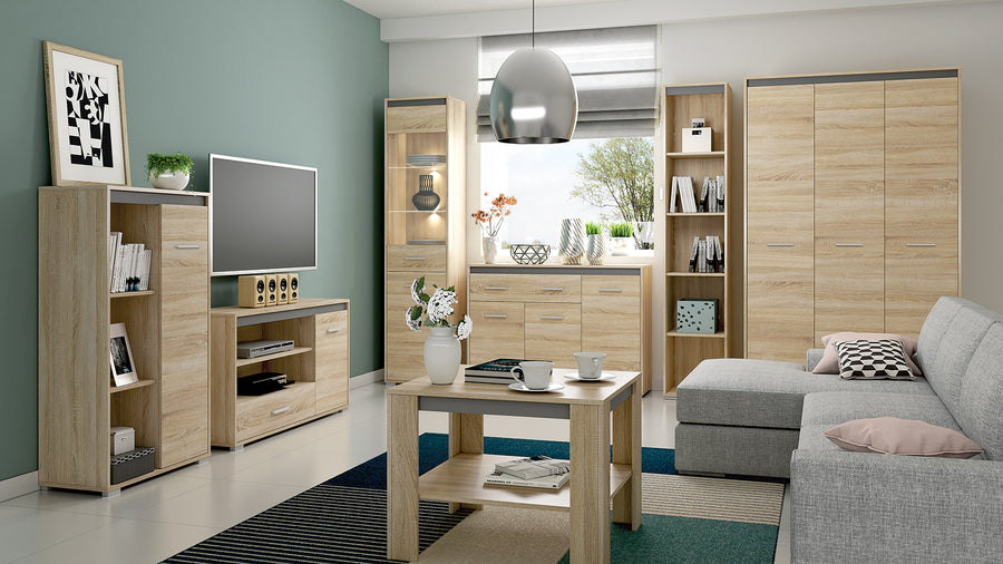 TV-Lowboard – AVO 17 – Modernes TV-Regal mit Holzoptik