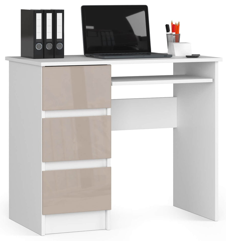 Schreibtisch – Funktionaler Computertisch mit 3 Schubladen