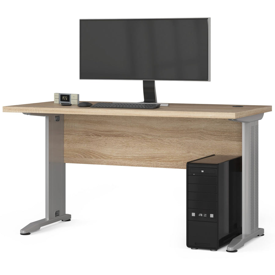 Schreibtisch – moderner Computer Schreibtisch mit Metallbeinen und großer Arbeitsfläche