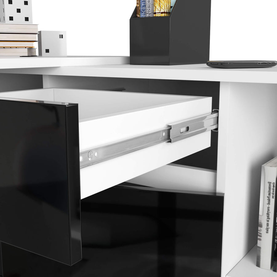 Eckschreibtisch – Flexible Arbeitsplatzlösung mit integrierter Kommode