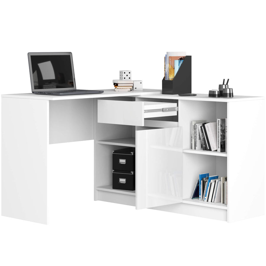 Eckschreibtisch – Flexible Arbeitsplatzlösung mit integrierter Kommode
