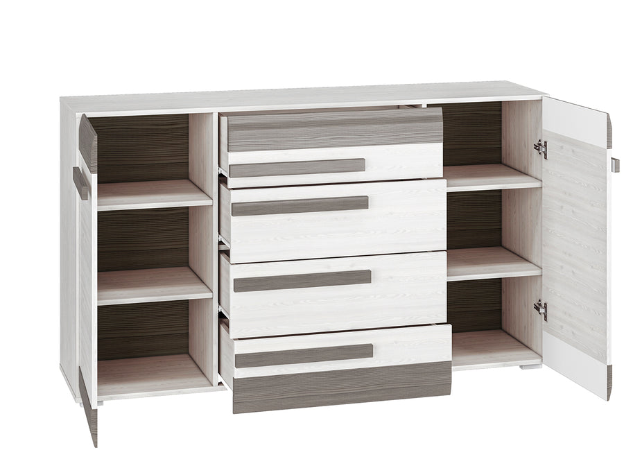 Kommode – BLANCO – Elegantes Sideboard mit viel Stauraum und Schubladen