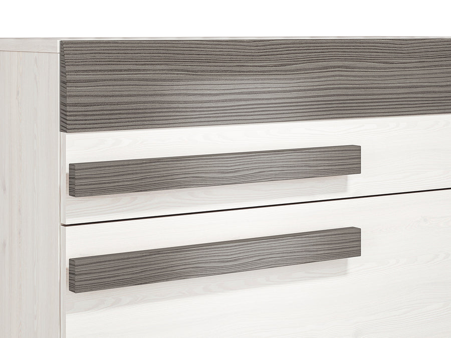 Kommode – BLANCO 08 – Kompakte Schubladenkommode in moderner Holzoptik