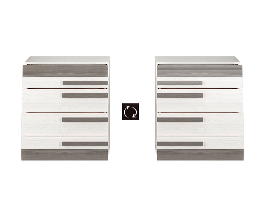Kommode – BLANCO 08 – Kompakte Schubladenkommode in moderner Holzoptik