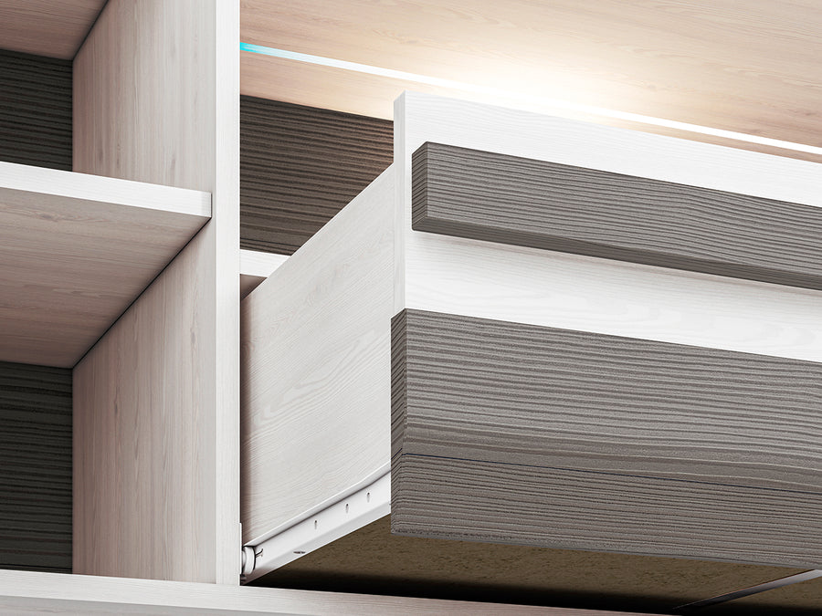 TV-Lowboard – BLANCO 0901 – Elegante Medien-Bank in moderner Holzoptik