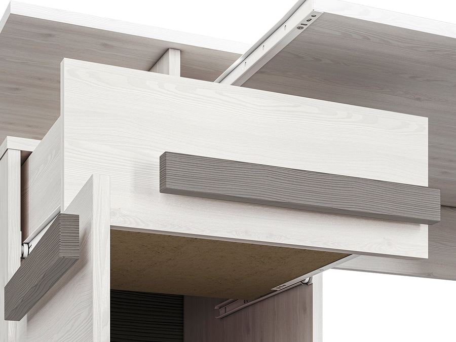 Schreibtisch – BLANCO 11 – Praktischer Computertisch für Home-Office und Jugendzimmer