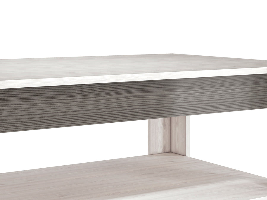 Couchtisch – BLANCO 1201 – Stilvoller Wohnzimmertisch mit praktischer Ablage