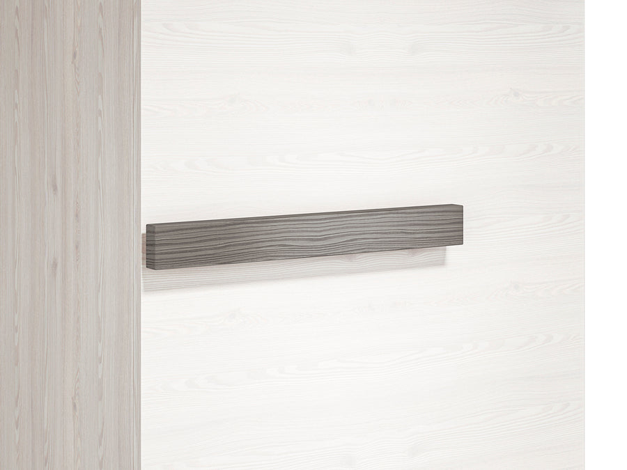 Garderobenschrank – BLANCO 19 – Schmaler Flurschrank mit Kleiderstange