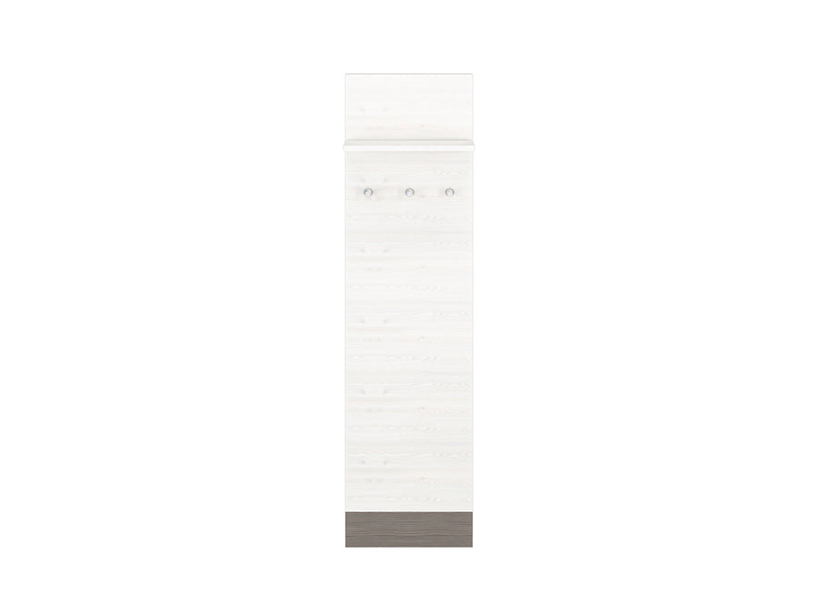 Wandgarderobe – BLANCO 23 – Kompaktes Garderobenpaneel mit Ablage und Haken