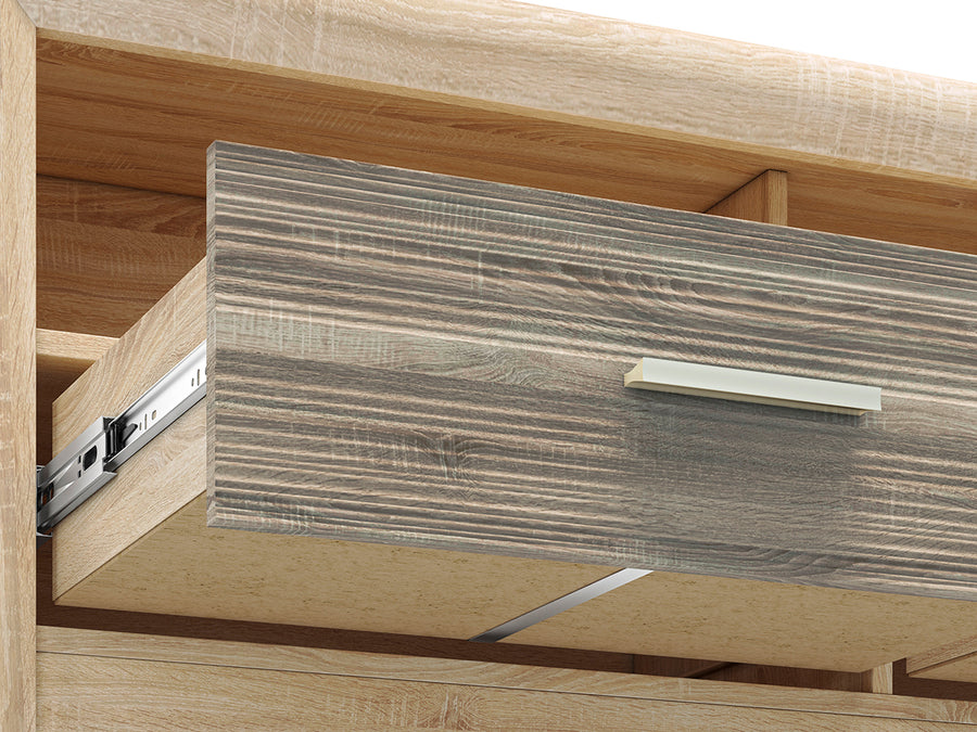 TV-Schrank – CASTEL 13 – Modernes Lowboard mit Holzoptik