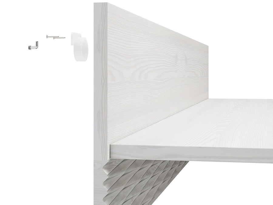 Wandregal – CLERMONT 12 – Moderne Eleganz mit edlem Riffel-Akzent