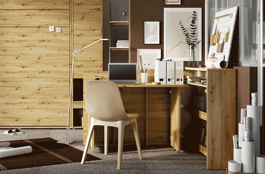 Schreibtisch – WORK CONCEPT – Klappbarer Computertisch mit Stauraum