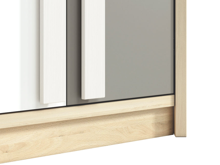 Kleiderschrank – DROP 0101 – Moderner Schrank mit Holzoptik