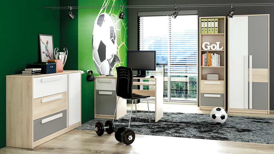 Regal – DROP 0501 – Moderner Stauraumschrank mit Holzoptik