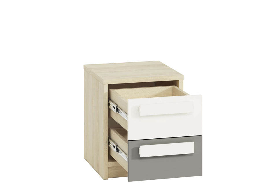 Nachttisch – DROP 1301 – Moderner Beistelltisch mit Holzoptik