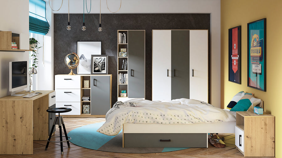 Kleiderschrank – FINI 02 – Artisan-Eiche trifft modernes Anthrazit
