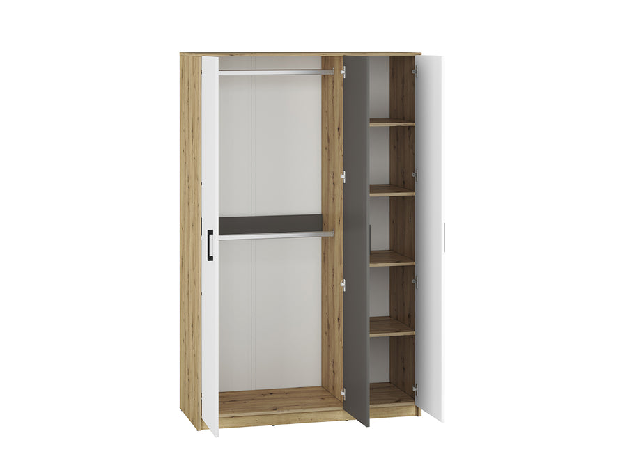 Kleiderschrank – FINI 02 – Artisan-Eiche trifft modernes Anthrazit