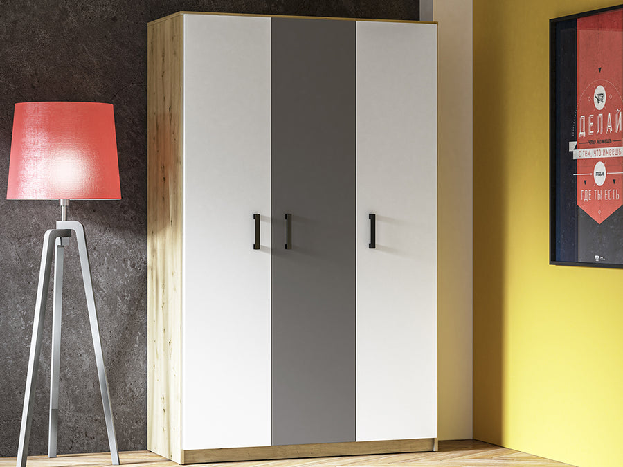 Kleiderschrank – FINI 02 – Artisan-Eiche trifft modernes Anthrazit