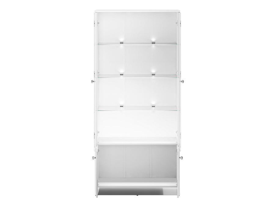 Vitrine – GLAMOUR 01 – Moderne Glasvitrine mit Hochglanzfront