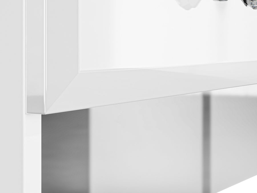 Nachttisch – GLAMOUR – Moderner Beistelltisch mit Hochglanz-Front