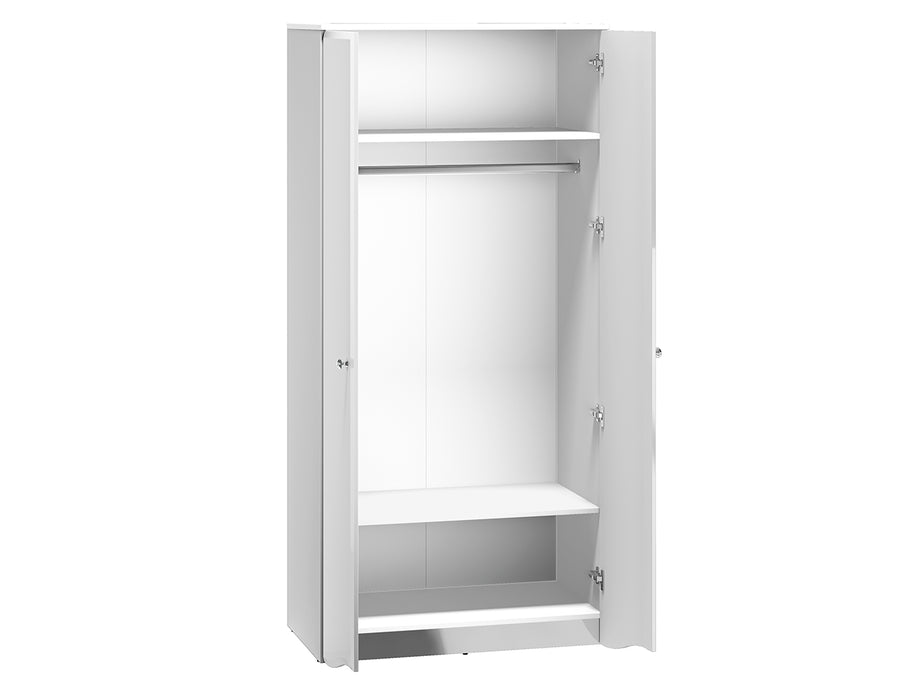 Kleiderschrank – GLAMOUR 08 – Moderner Drehtürenschrank mit Hochglanzfront