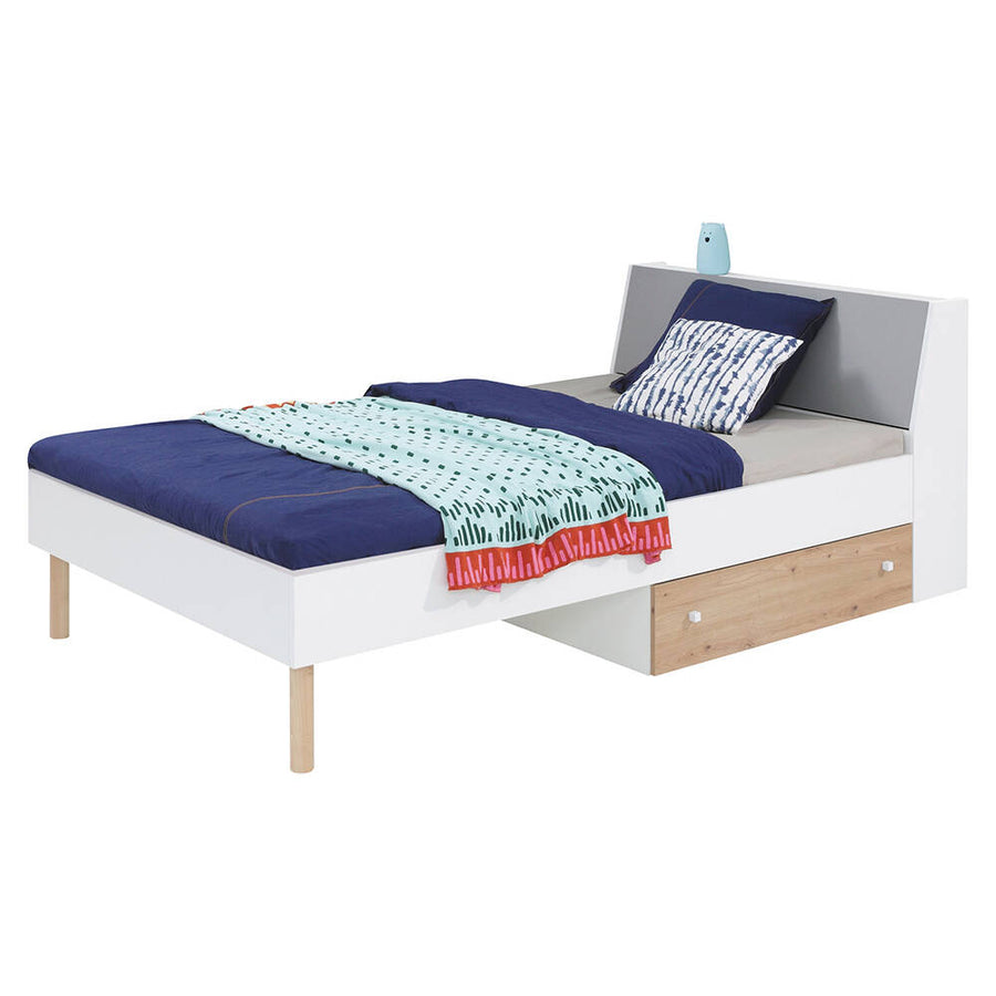 Bett – FARO – 90–120 × 200 cm, clevere Lösung fürs Jugendzimmer