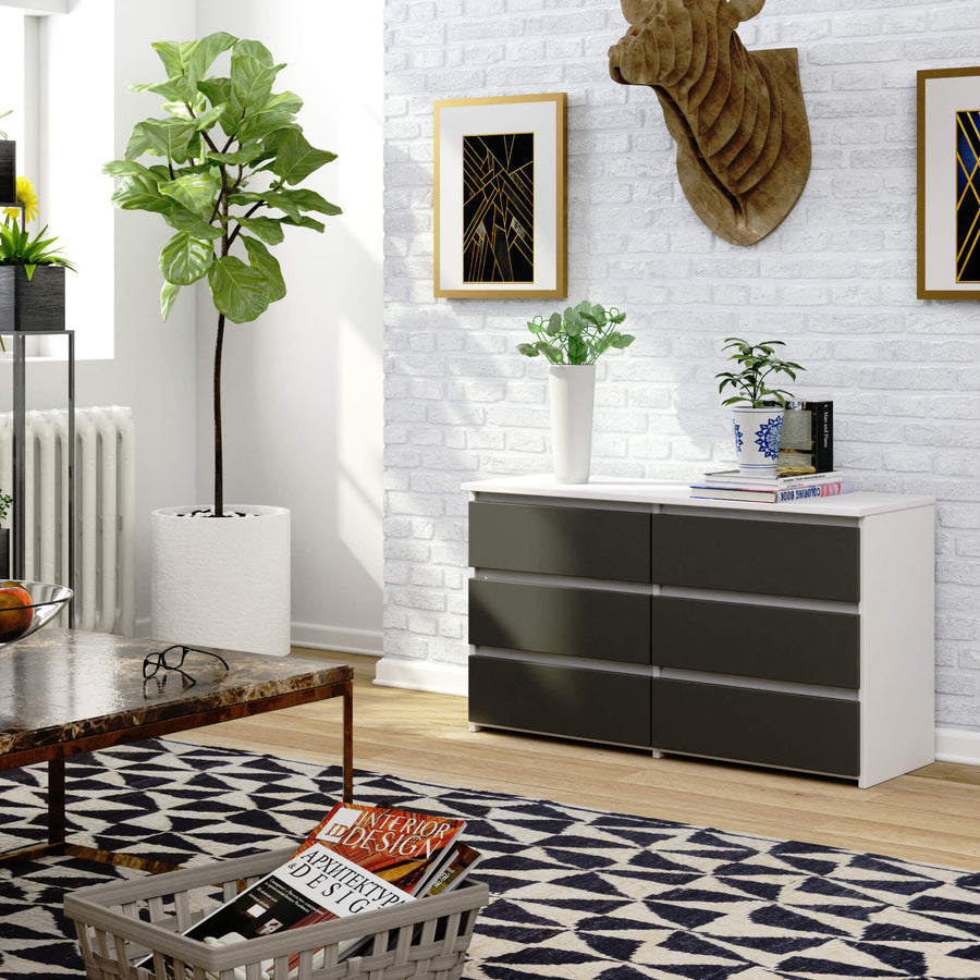 Kommode – CLP – Kompaktes Design mit sechs Schubladen
