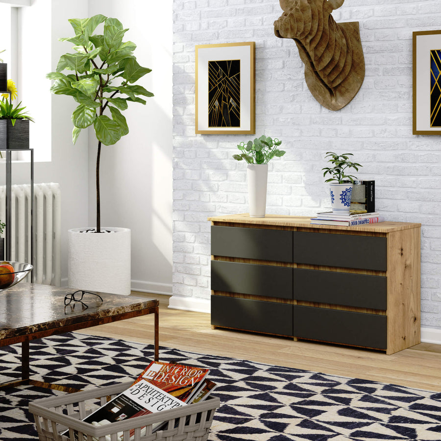 Kommode – CLP – Kompaktes Design mit sechs Schubladen