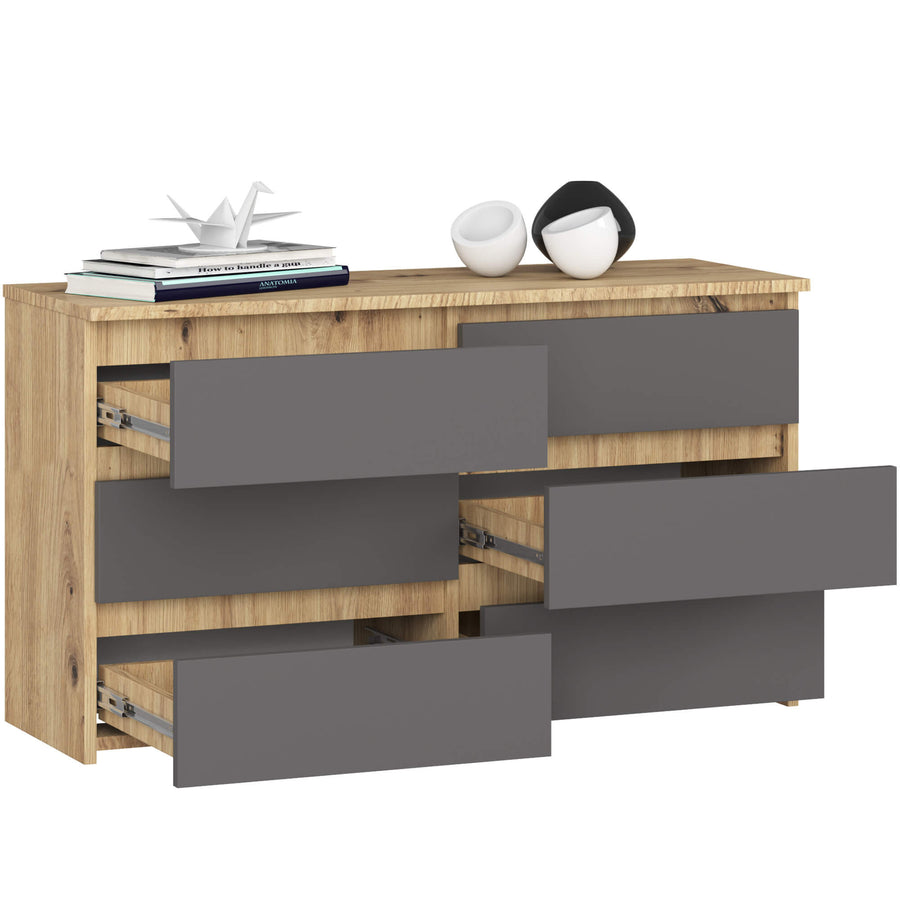 Kommode – CLP – Kompaktes Design mit sechs Schubladen