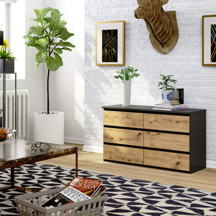 Kommode – CLP – Kompaktes Design mit sechs Schubladen