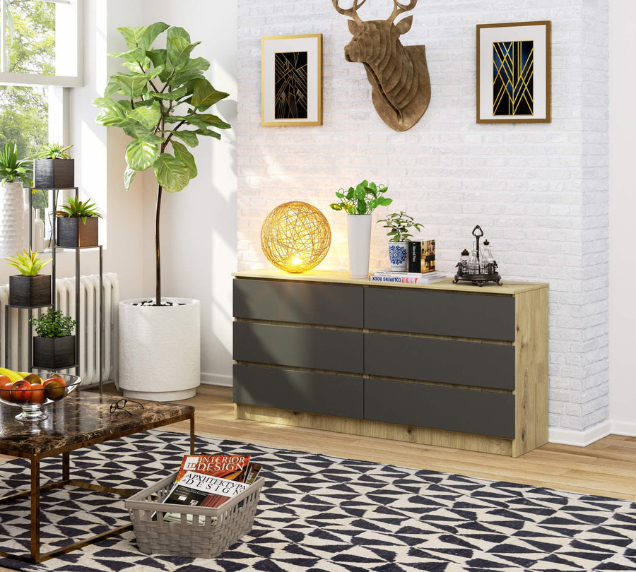 Kommode – CLP – Modernes Design mit 6 Schubladen