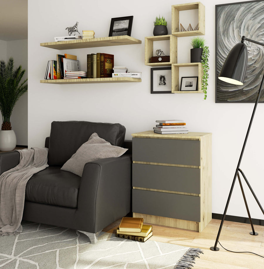 Kommode – Platzsparend und elegant mit 3 Schubladen