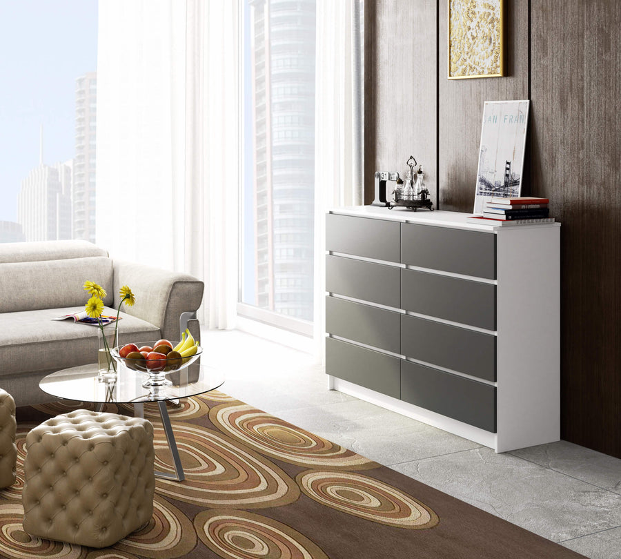 Kommode – CLP – Funktionales Design mit 8 Schubladen