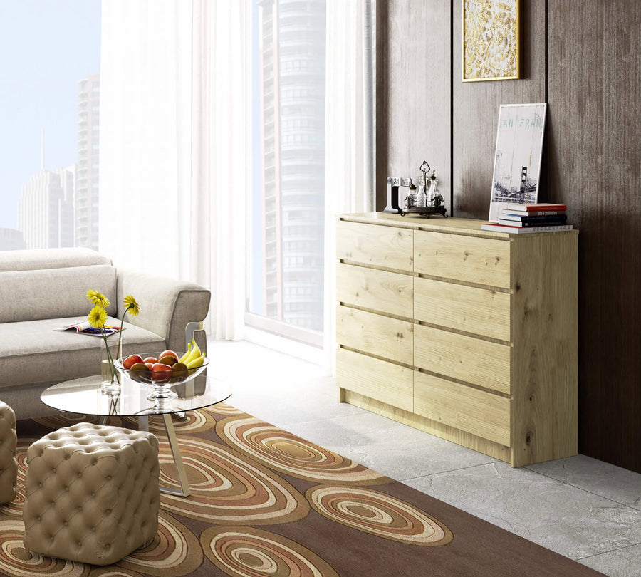 Kommode – CLP – Funktionales Design mit 8 Schubladen