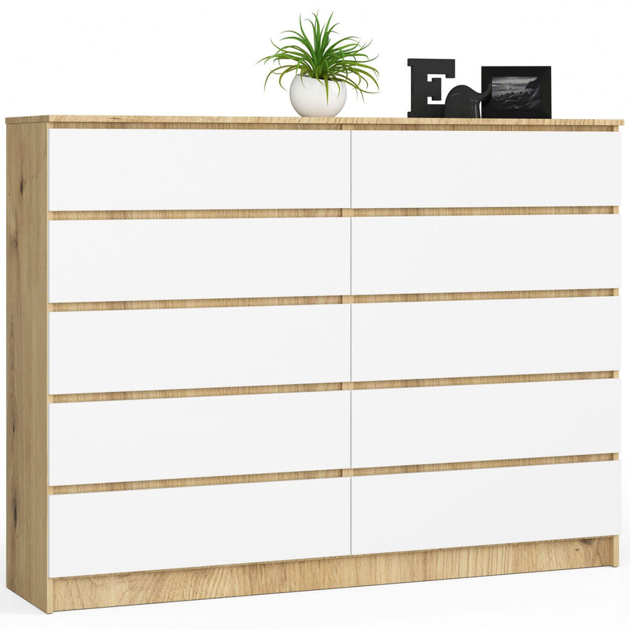 Kommode – Eleganz und Ordnung mit 10 geräumigen Schubladen