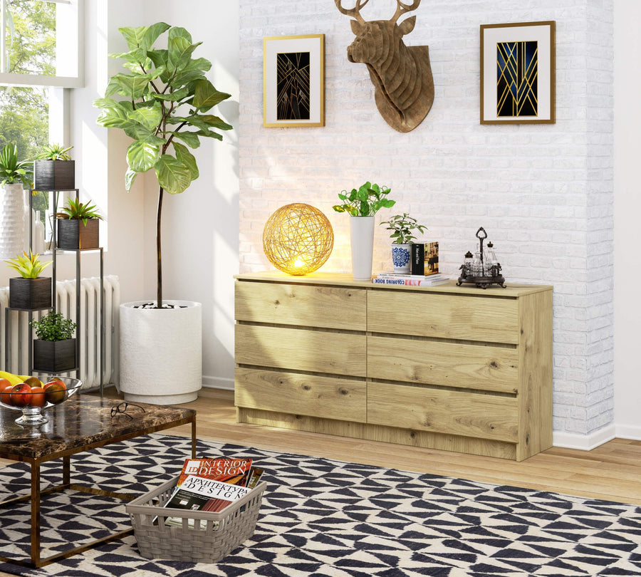 Kommode – CLP – Modernes Design mit 6 Schubladen