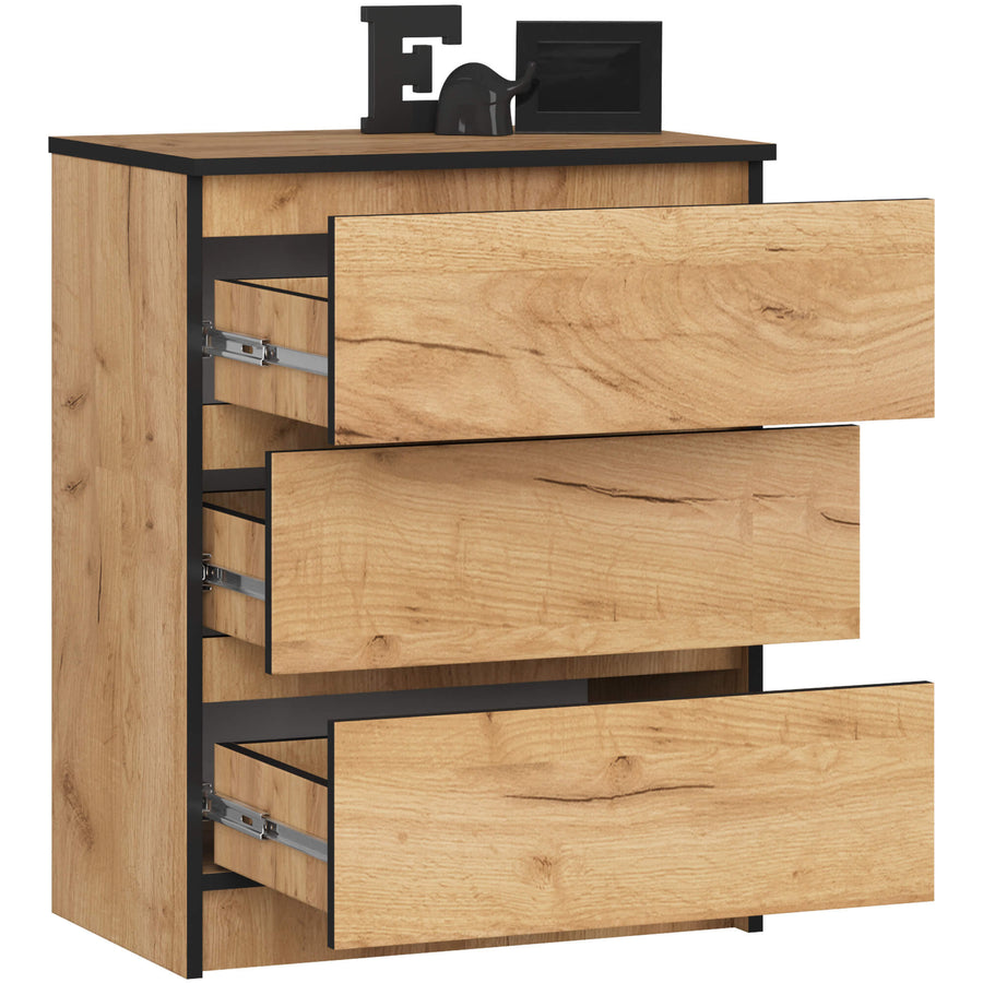 Kommode – Platzsparend und elegant mit 3 Schubladen