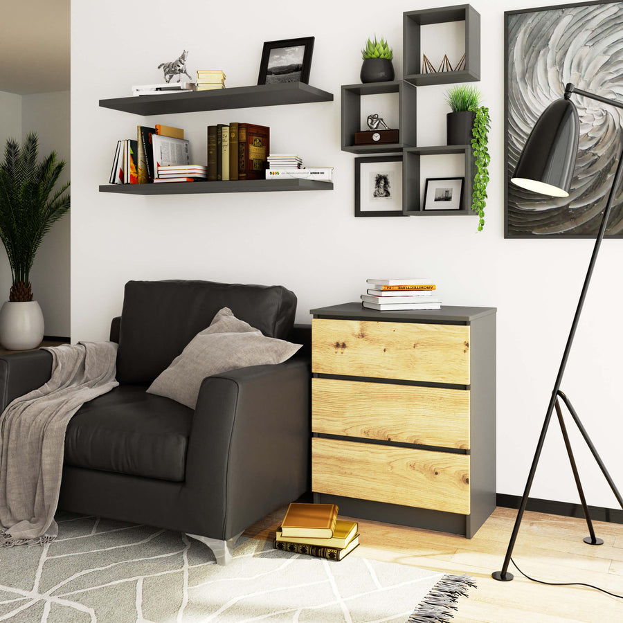 Kommode – Platzsparend und elegant mit 3 Schubladen