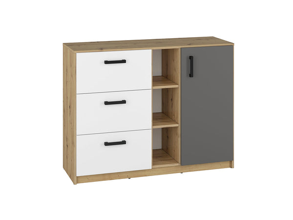 FINI 06 Kommode – 120 cm – Moderne Anrichte mit Holzoptik und Schubladen