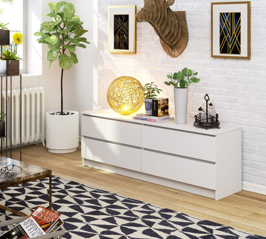 Kommode – CLP – Großzügiges Design mit 4 Schubladen und breiter Ablagefläche