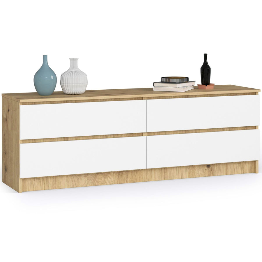 Kommode – CLP – Großzügiges Design mit 4 Schubladen und breiter Ablagefläche