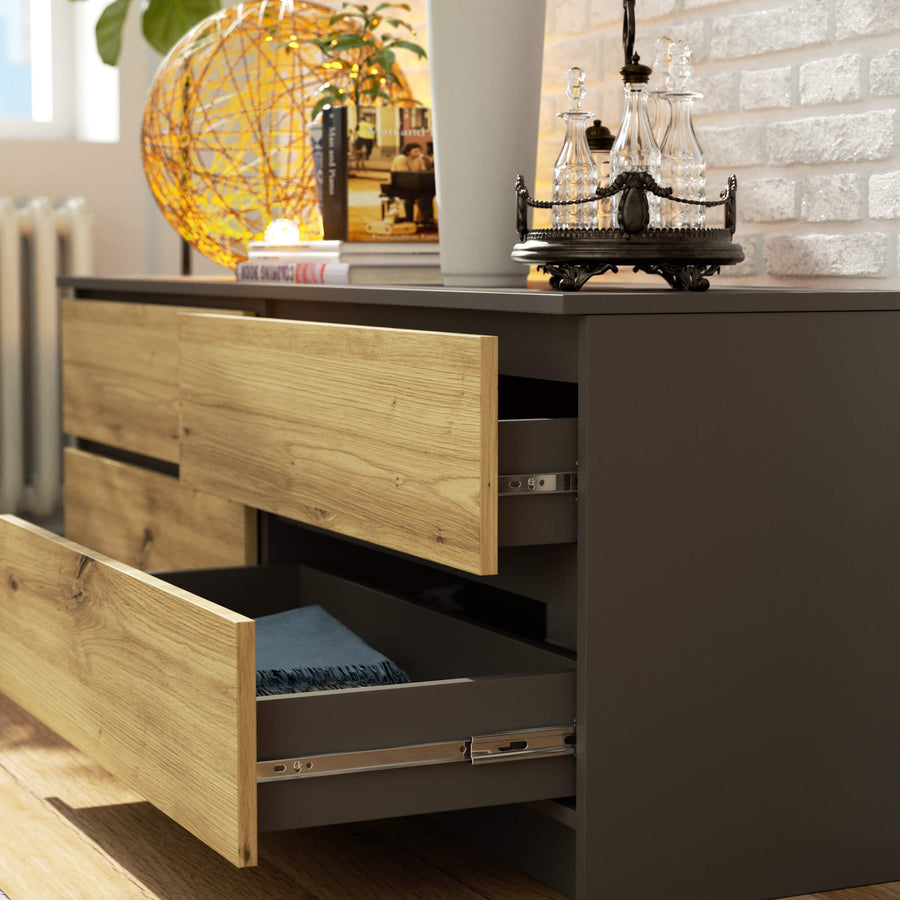 Kommode – CLP – Großzügiges Design mit 4 Schubladen und breiter Ablagefläche