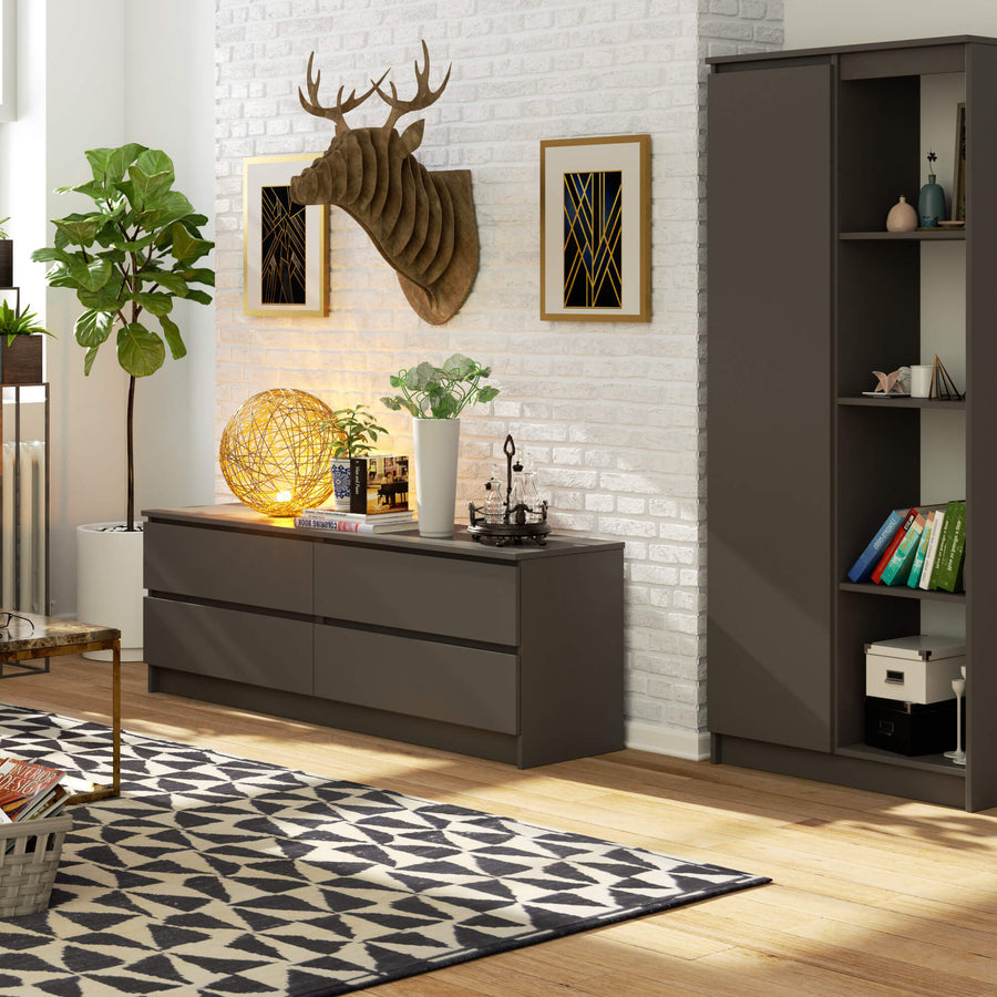 Kommode – CLP – Großzügiges Design mit 4 Schubladen und breiter Ablagefläche
