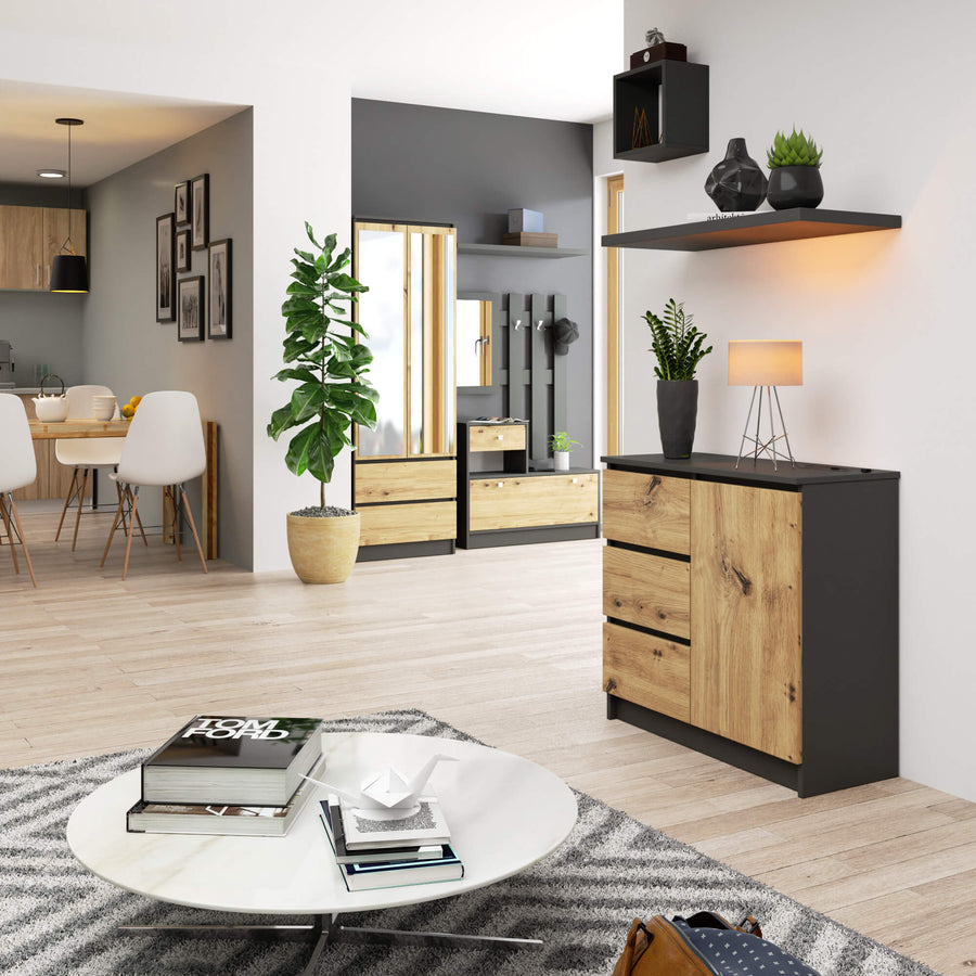Kommode – JERRY – Kompaktes Design mit praktischem Stauraum