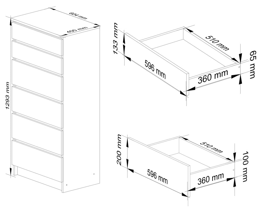 Kommode – Vertikaler Stauraum elegant gelöst