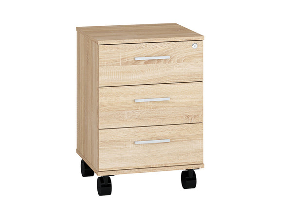 OPTIMAL 2401 Rollcontainer – 60 cm – Kompakter Bürocontainer mit Schloss