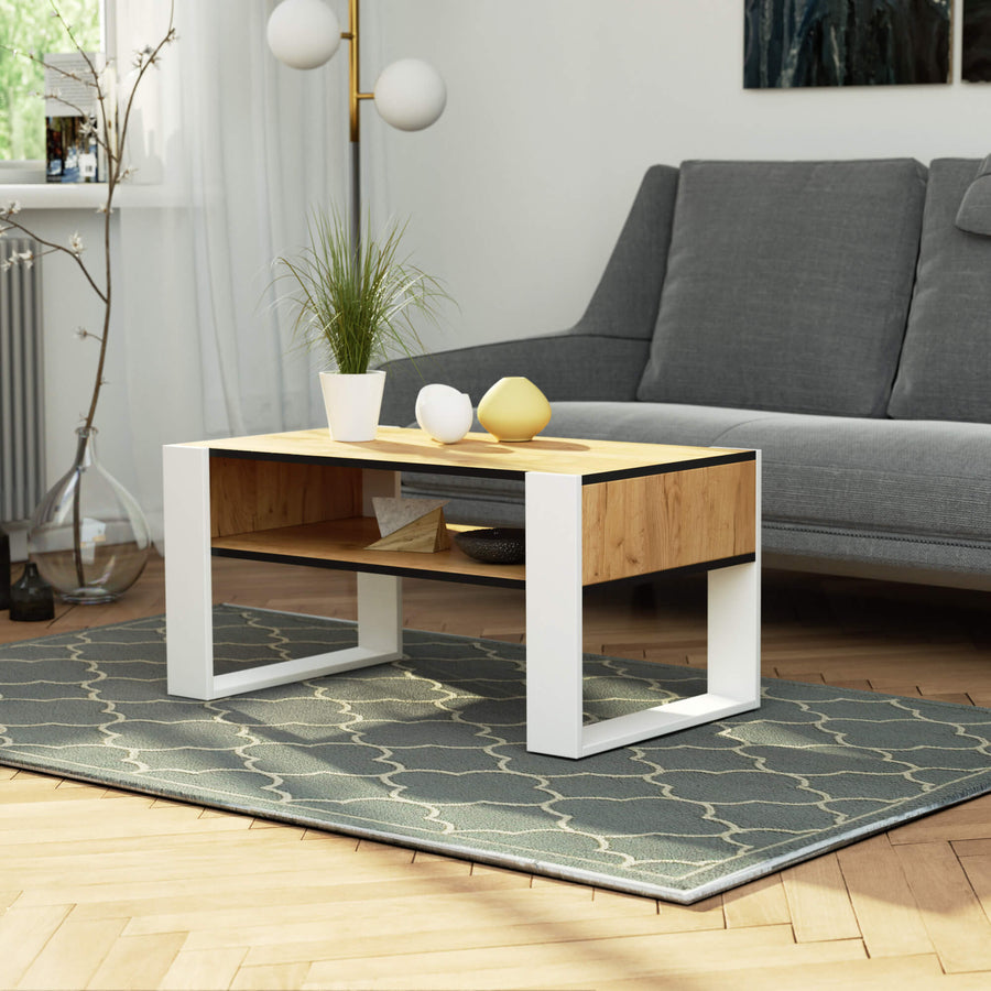 Couchtisch – DOMI – Eleganter Wohnzimmertisch mit Stauraum
