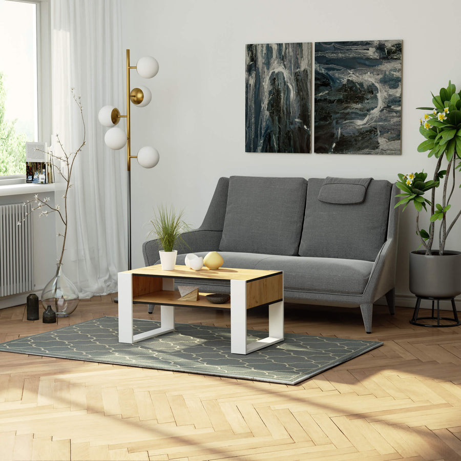 Couchtisch – DOMI – Eleganter Wohnzimmertisch mit Stauraum